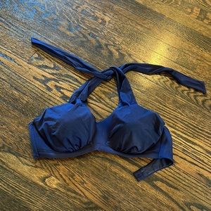 ⭐️Athleta Bikini Bathing Suit Top swim halter navy blue